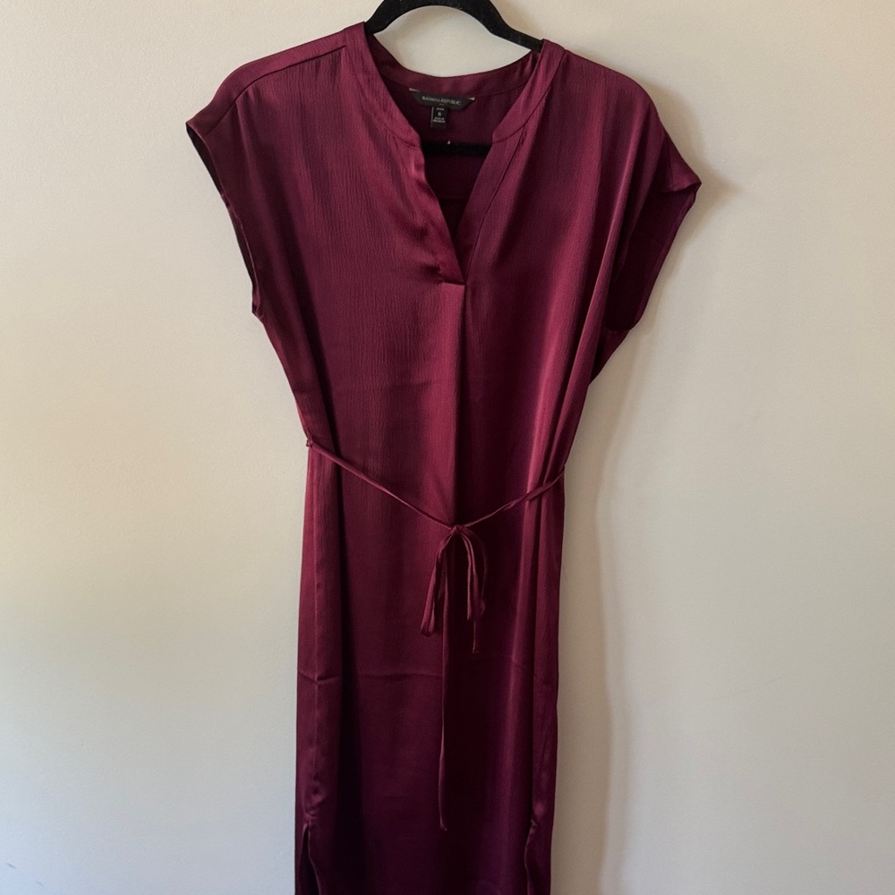 Banana Republic Rich Burgundy Dress